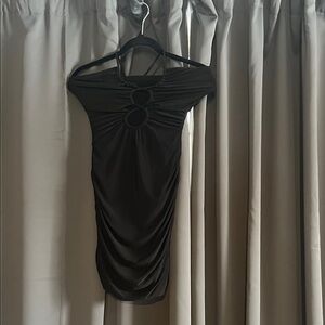 Windsor Black Cut-Out Mini Dress